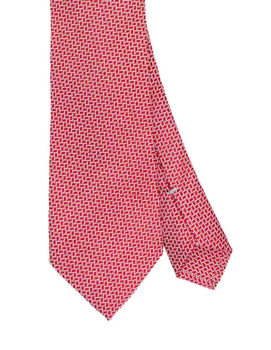 Corbata Scappino regular de seda a rayas para hombre