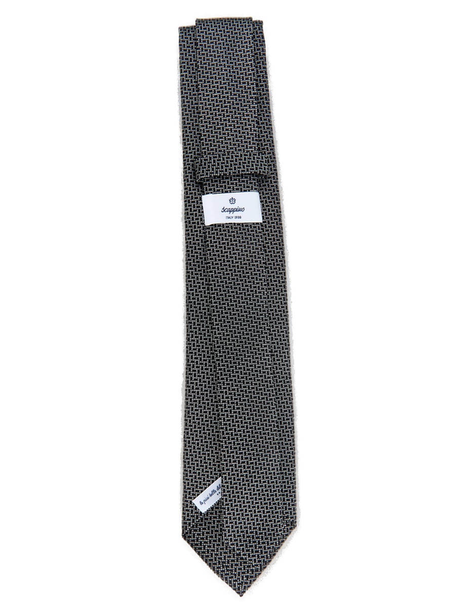 Corbata regular de seda a rayas para hombre 2