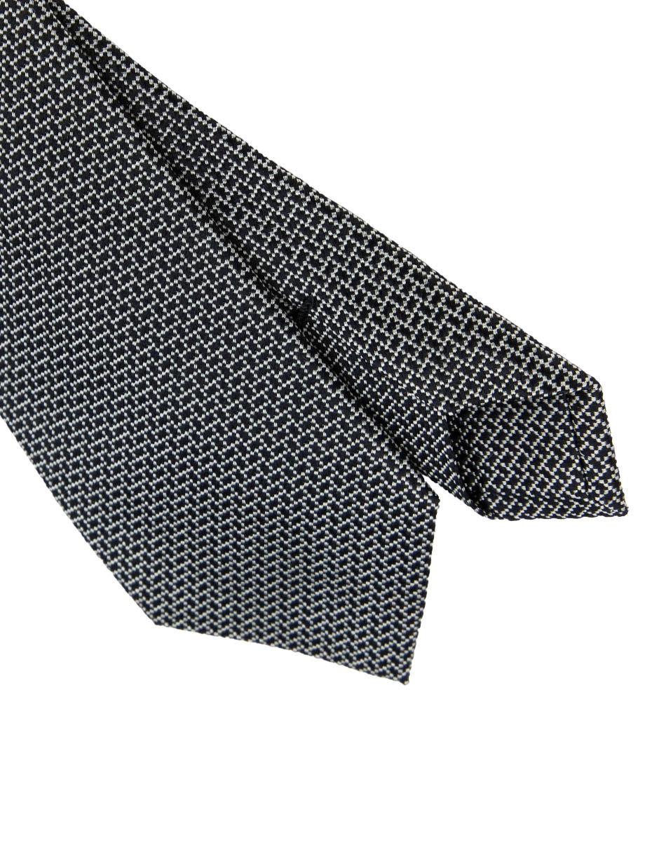 Corbata regular de seda a rayas para hombre 3