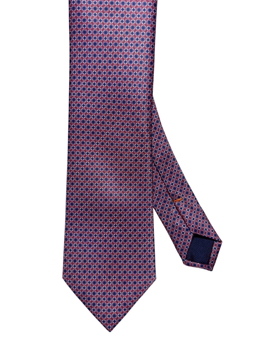 Corbata regular de seda estampado para hombre 1