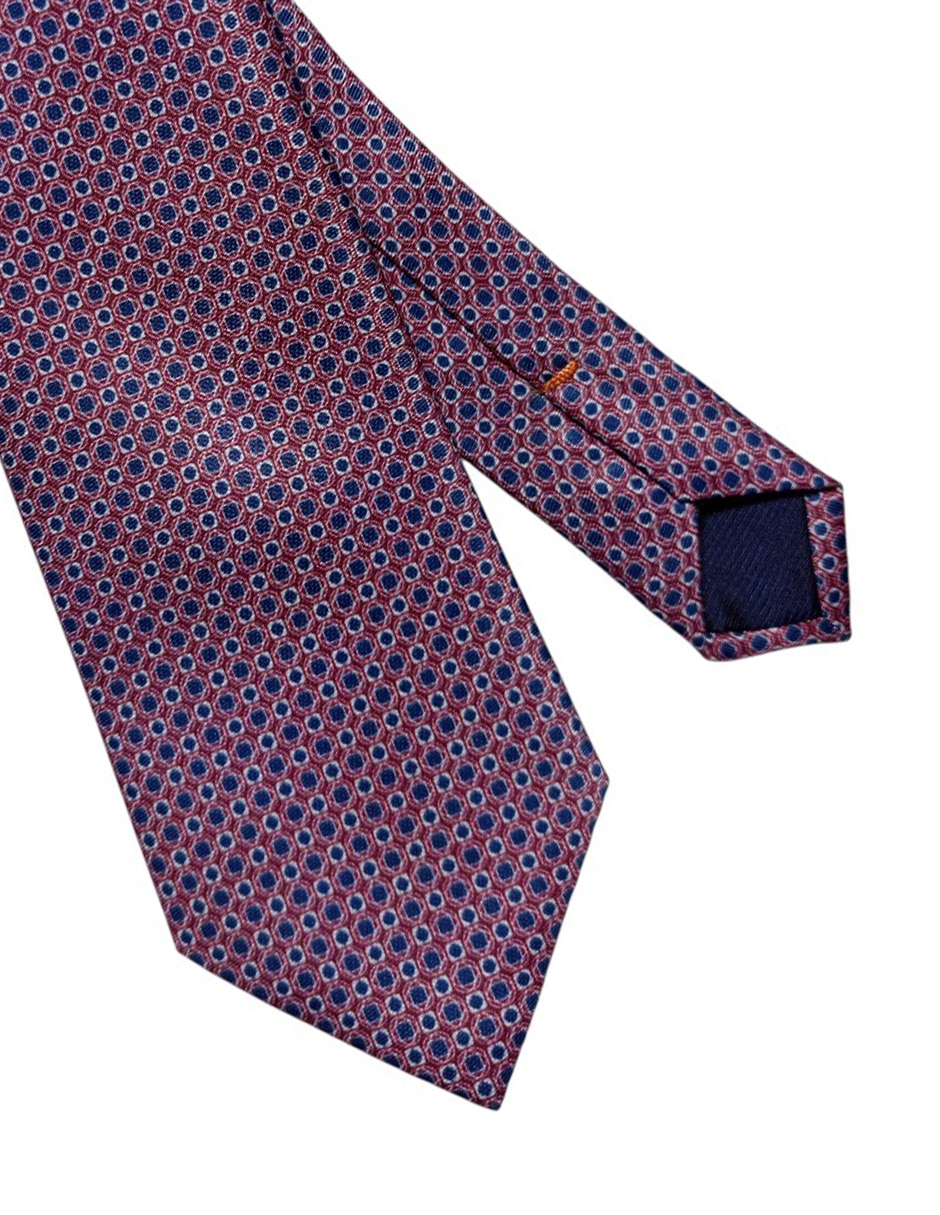 Corbata regular de seda estampado para hombre 3