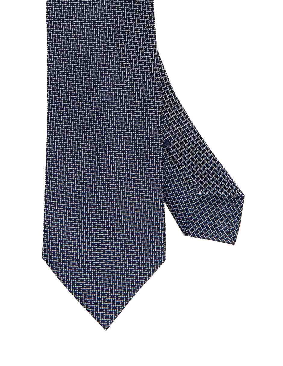 Corbata regular de seda a rayas para hombre