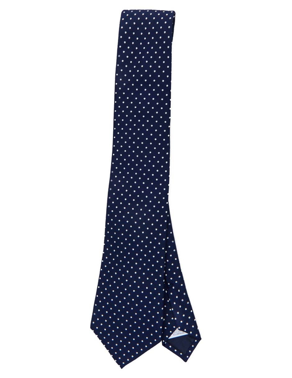Corbata regular de seda estampado lunares para hombre Corbata regular de seda estampado lunares para hombre