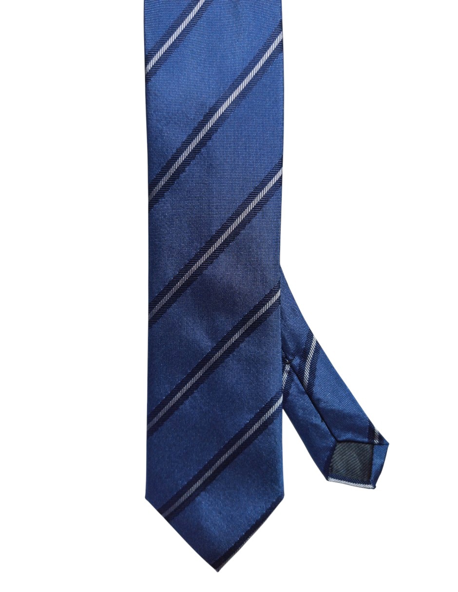Corbata regular de seda estampado a rayas para hombre Corbata regular de seda estampado a rayas para hombre