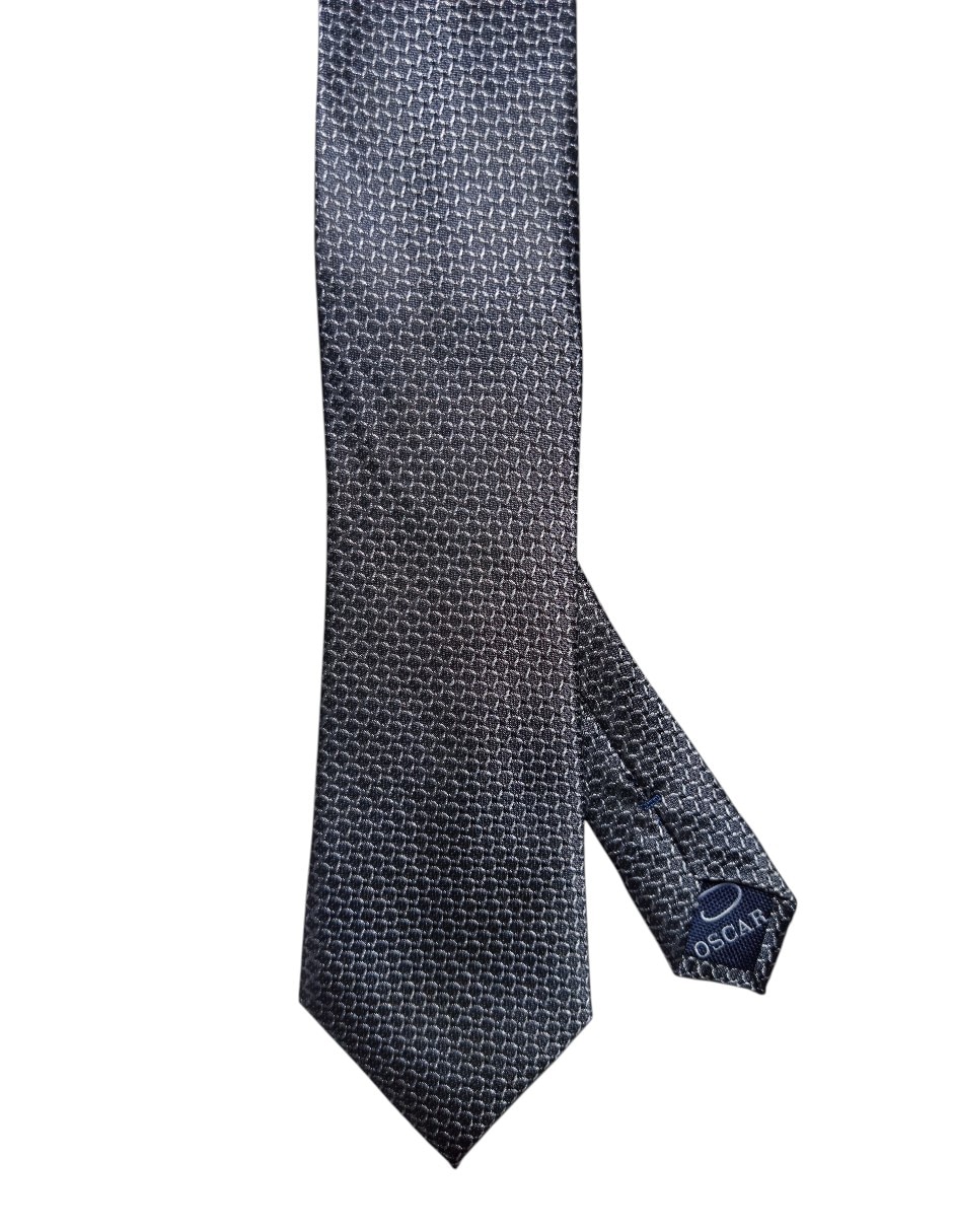 Corbata regular de seda estampado para hombre 1
