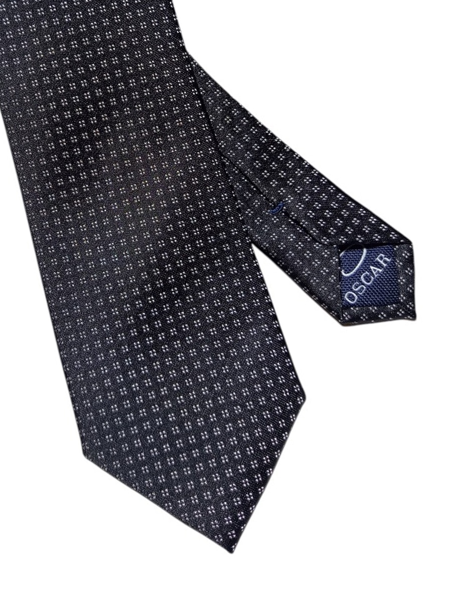 Corbata regular de seda estampado para hombre 2
