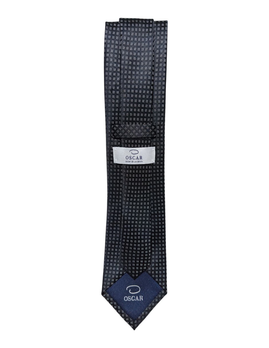 Corbata regular de seda estampado para hombre 3