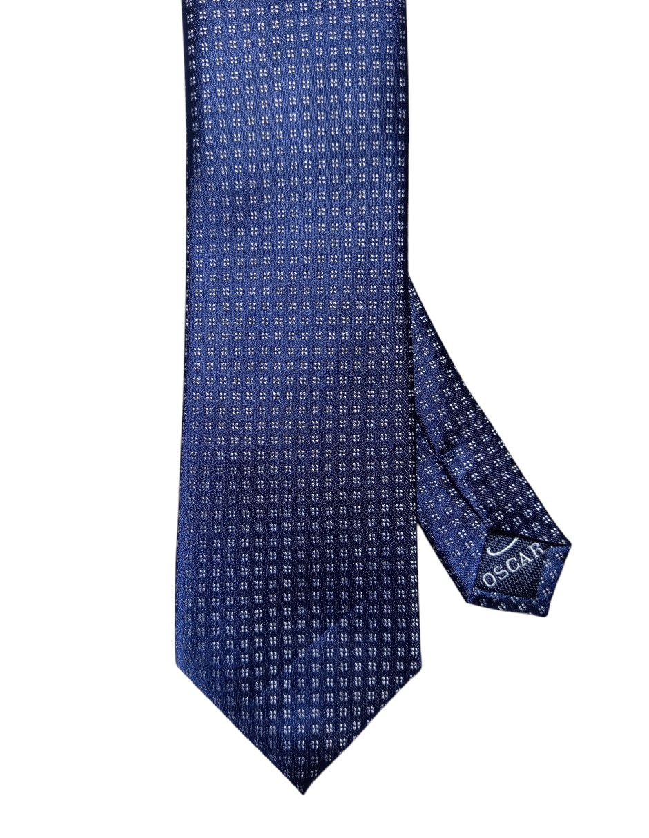 Corbata Oscar de la Renta regular de seda estampado geométrico para hombre Corbata Oscar de la Renta regular de seda estampado geométrico para hombre
