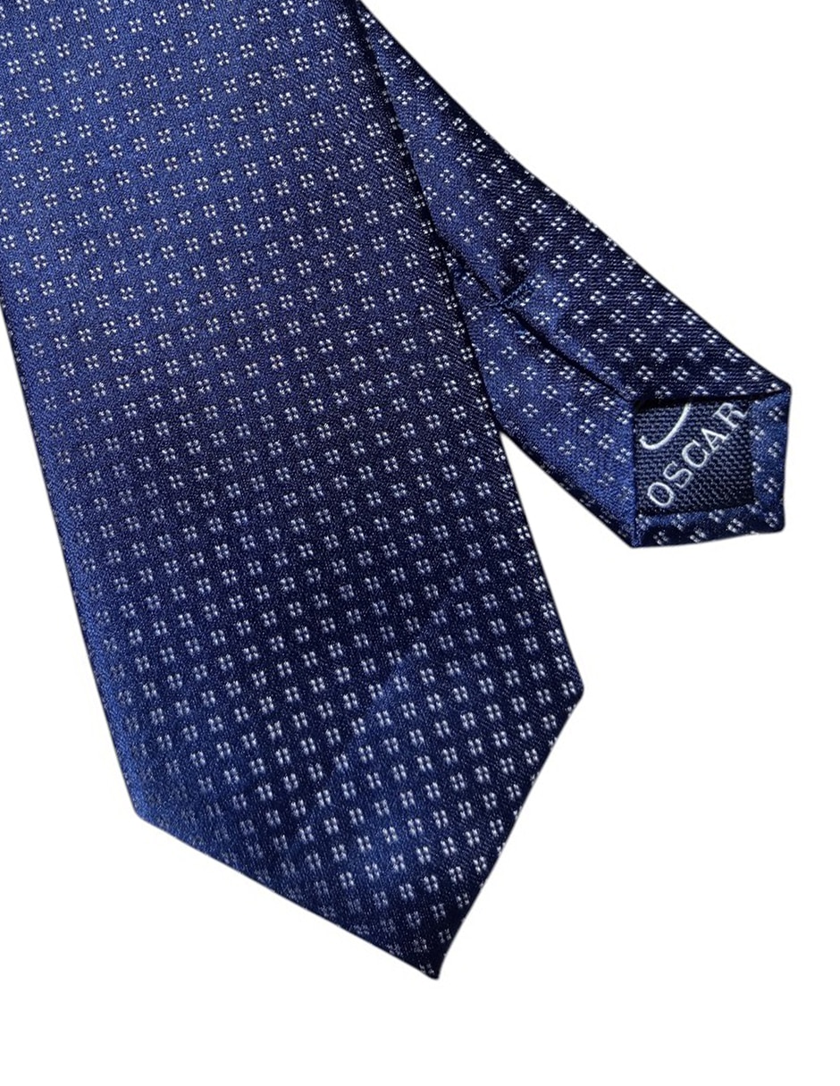 Corbata regular de seda estampado para hombre 3