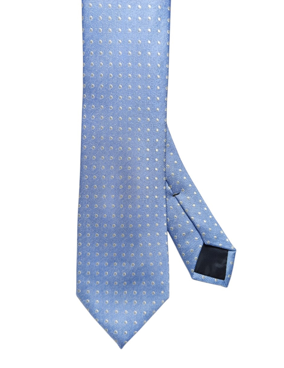 Corbata regular de seda estampado lunares para hombre Corbata regular de seda estampado lunares para hombre