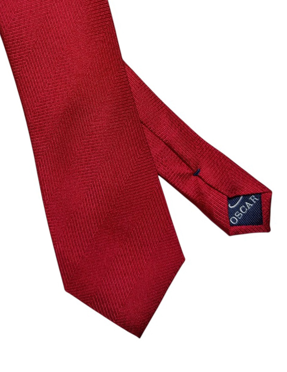 Corbata Oscar De La Renta regular de seda estampado gráfico para hombre 3