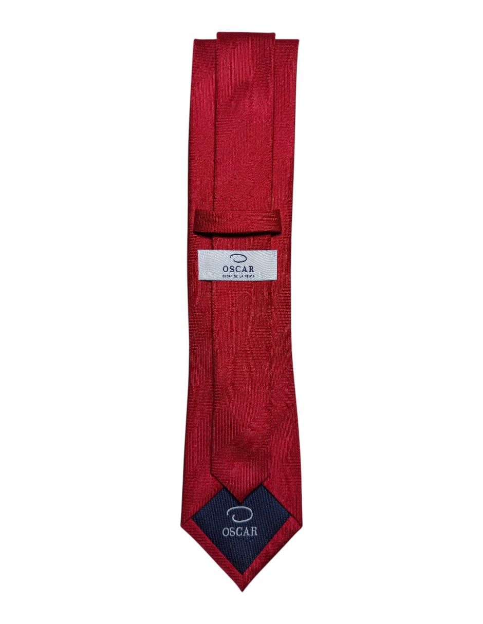 Corbata Oscar De La Renta regular de seda estampado gráfico para hombre 2