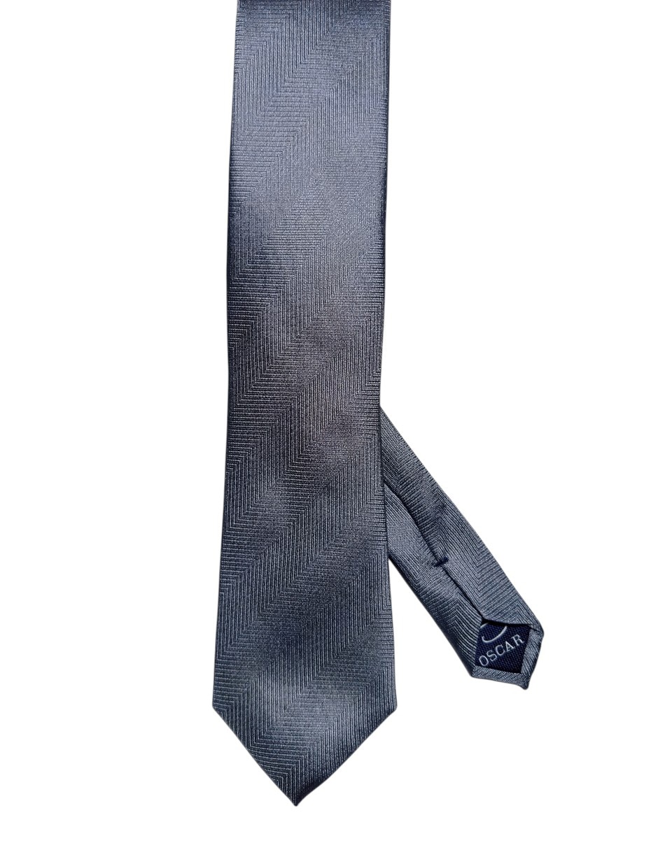 Corbata Oscar De La Renta regular de seda estampado gráfico para hombre 1
