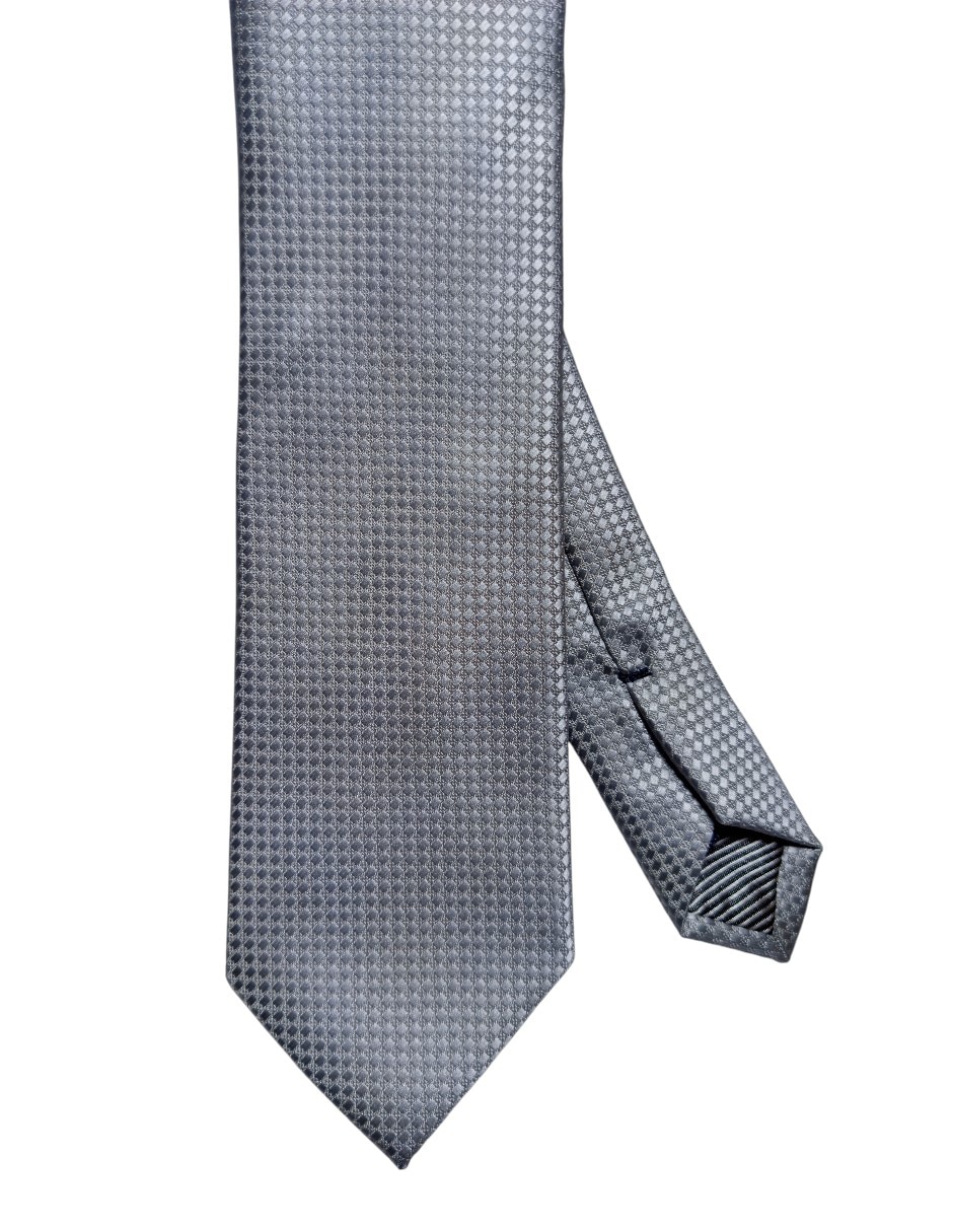 Corbata regular de seda estampado para hombre 1