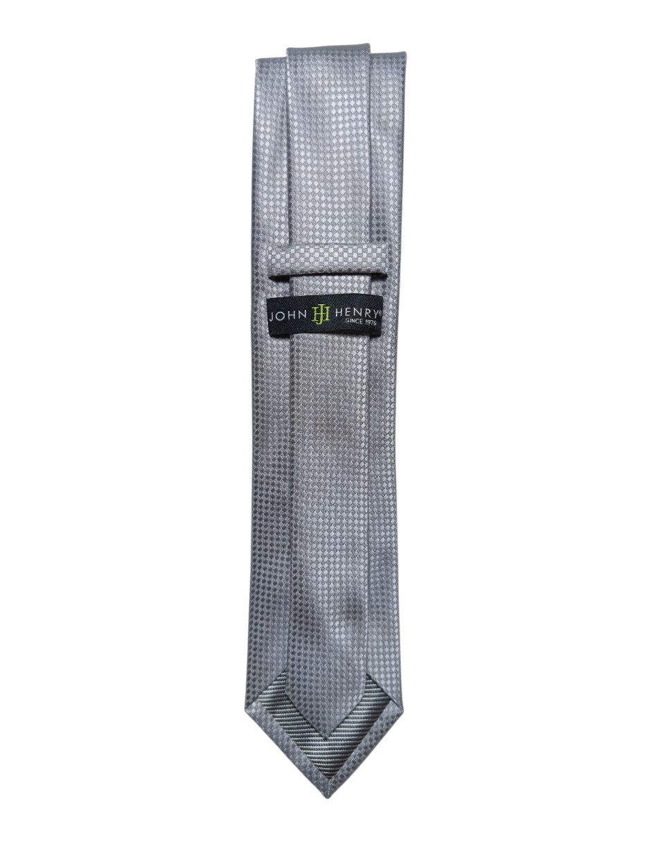 Corbata regular de seda estampado para hombre 2