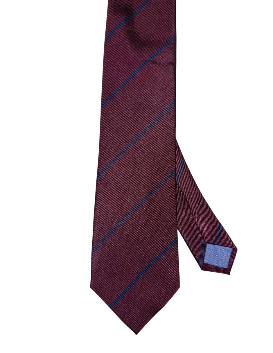 Corbata regular de seda estampado a rayas para hombre Corbata regular de seda estampado a rayas para hombre