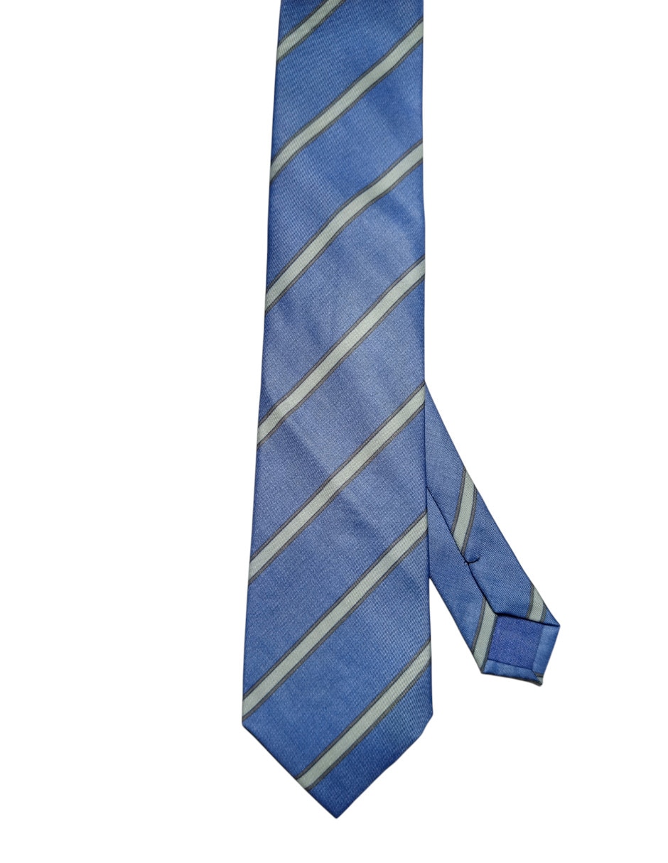 Corbata regular de seda estampado a rayas para hombre Corbata regular de seda estampado a rayas para hombre