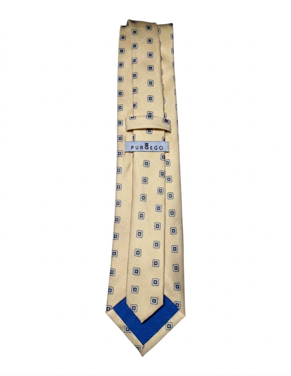 Corbata regular de seda estampada para hombre 2