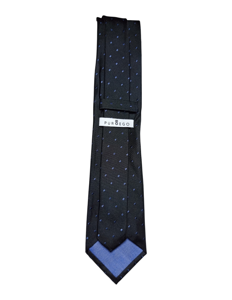 Corbata regular de seda estampado lunares para hombre 2