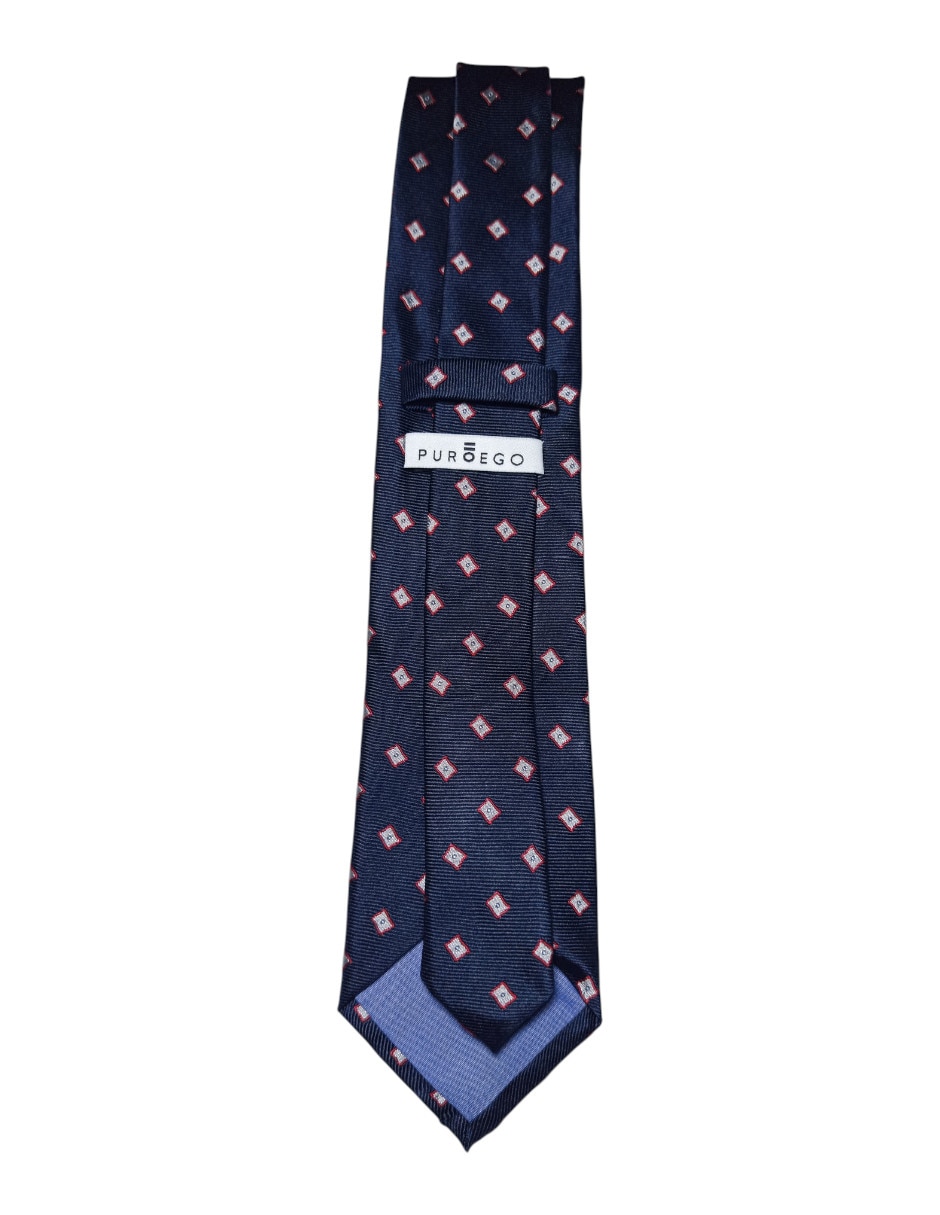 Corbata regular de seda estampada para hombre 2