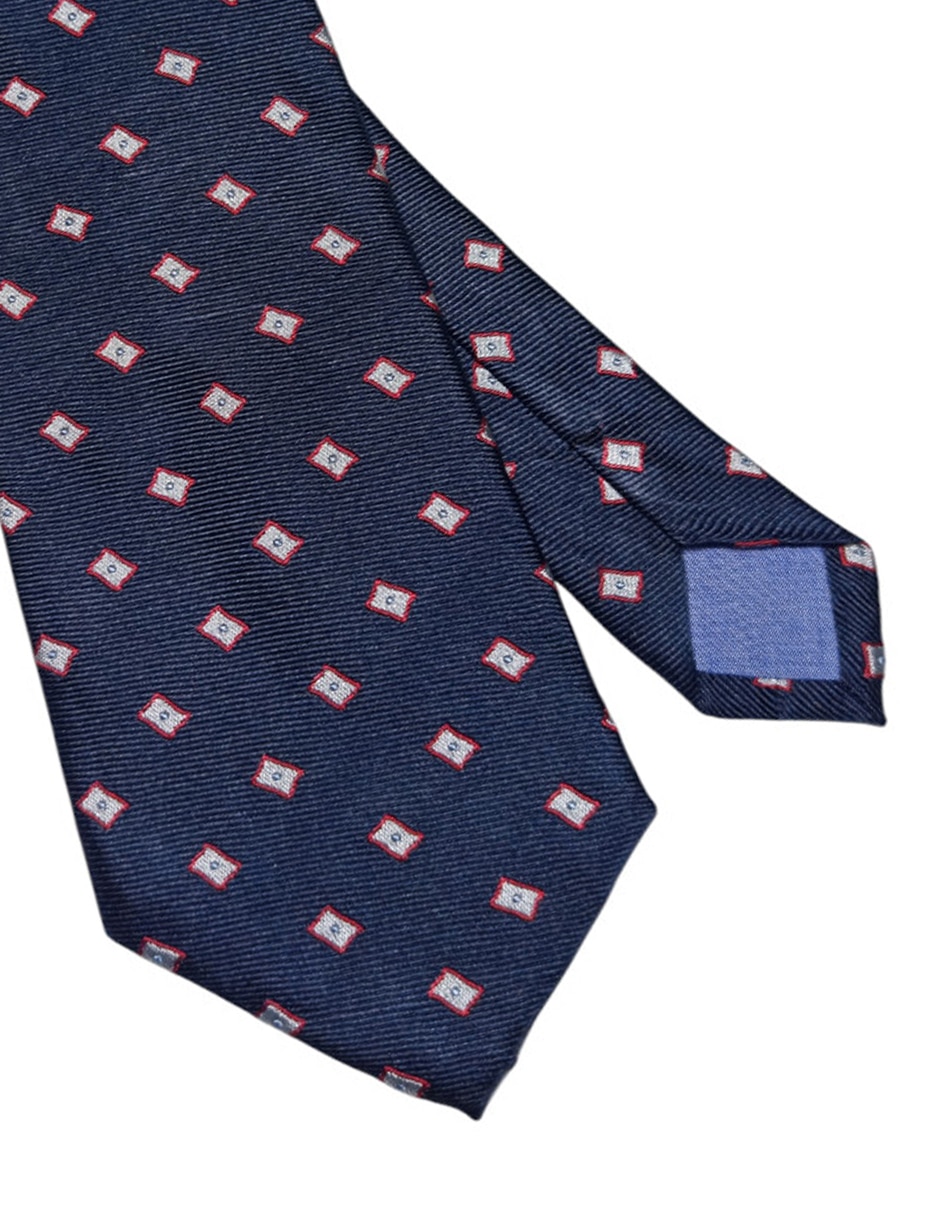 Corbata regular de seda estampada para hombre 3