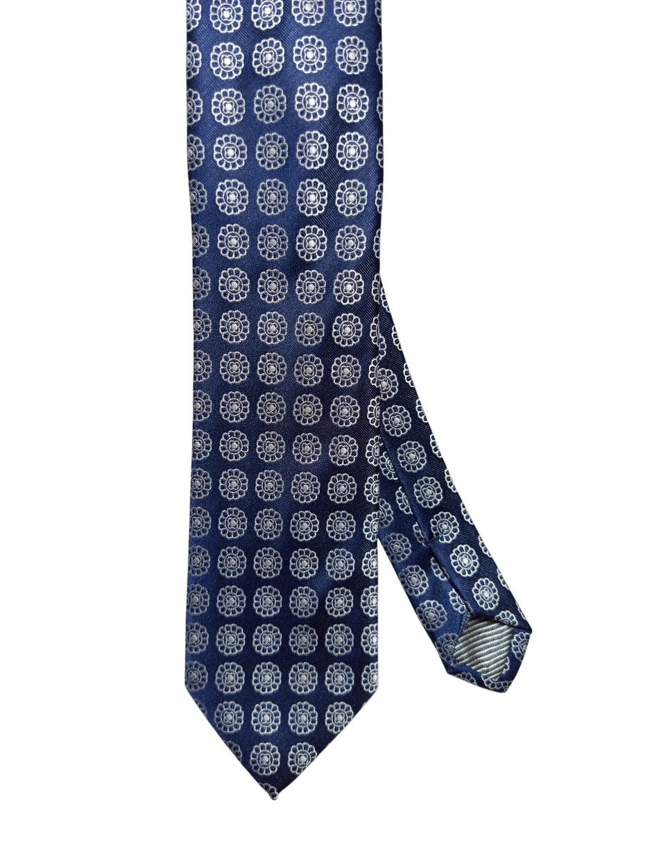 Corbata regular de seda estampado floral para hombre Corbata regular de seda estampado floral para hombre