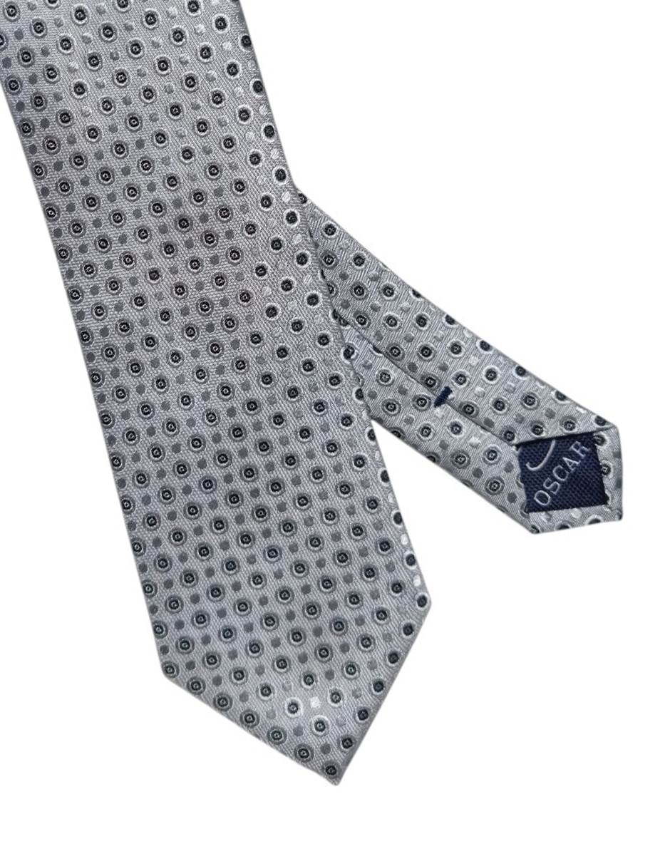 Corbata regular de seda estampado para hombre 3
