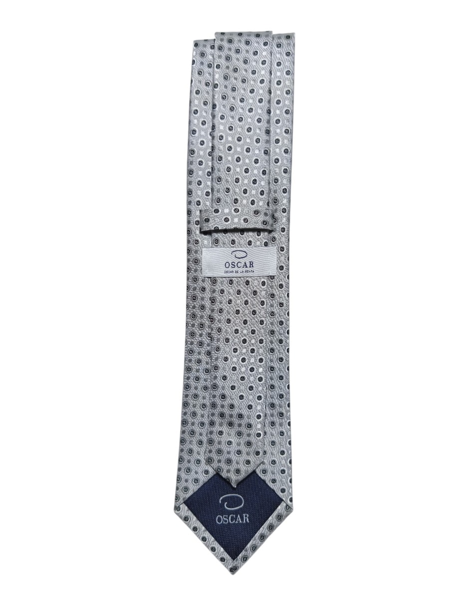 Corbata regular de seda estampado para hombre 2