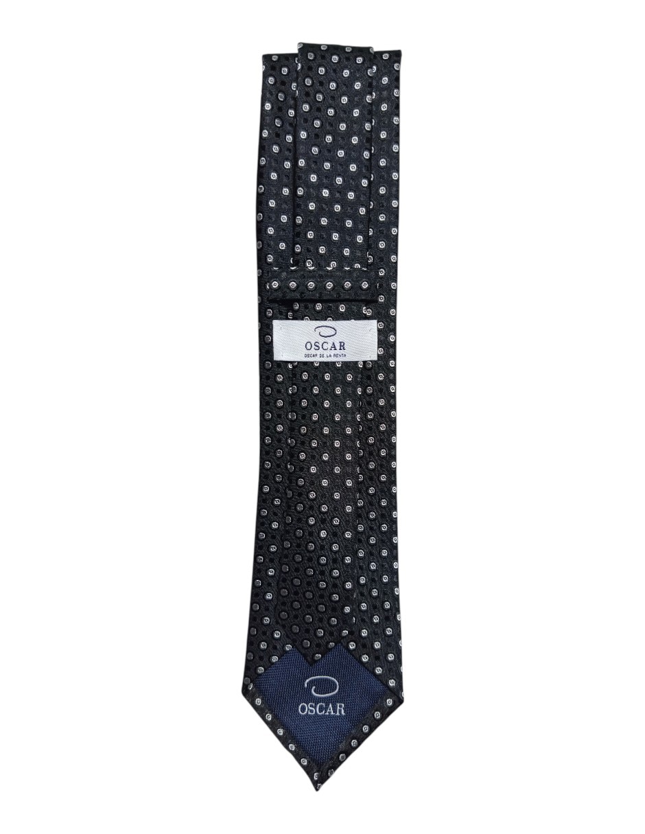 Corbata Oscar De La Renta regular de seda estampada para hombre 3