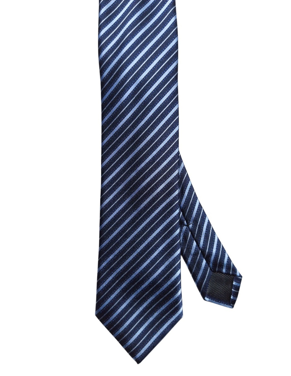 Corbata regular de seda estampado a rayas para hombre Corbata regular de seda estampado a rayas para hombre