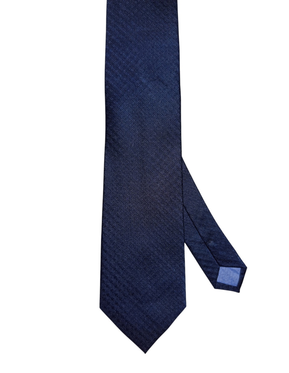 Corbata regular de seda estampado gràfico para hombre