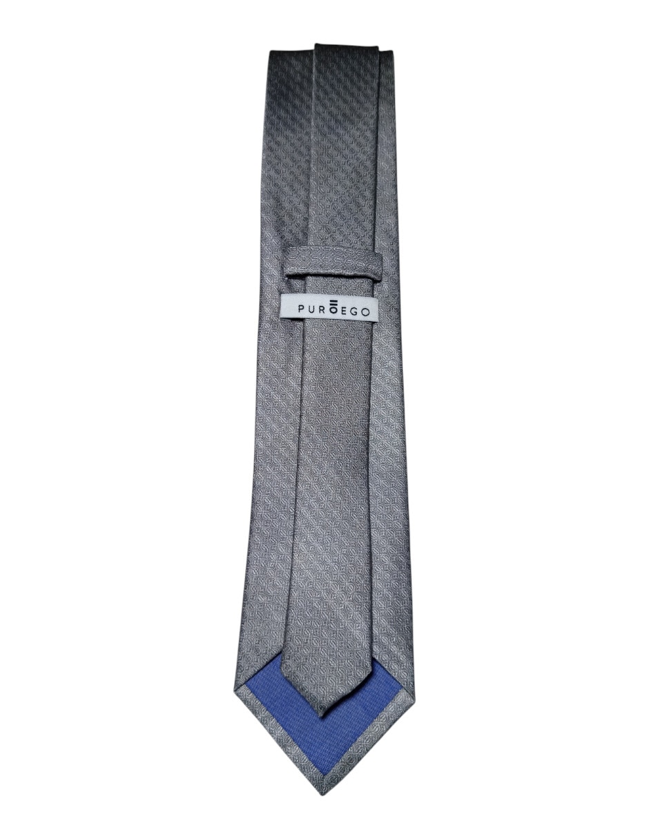 Corbata puroego regular de seda estampado gràfico para hombre