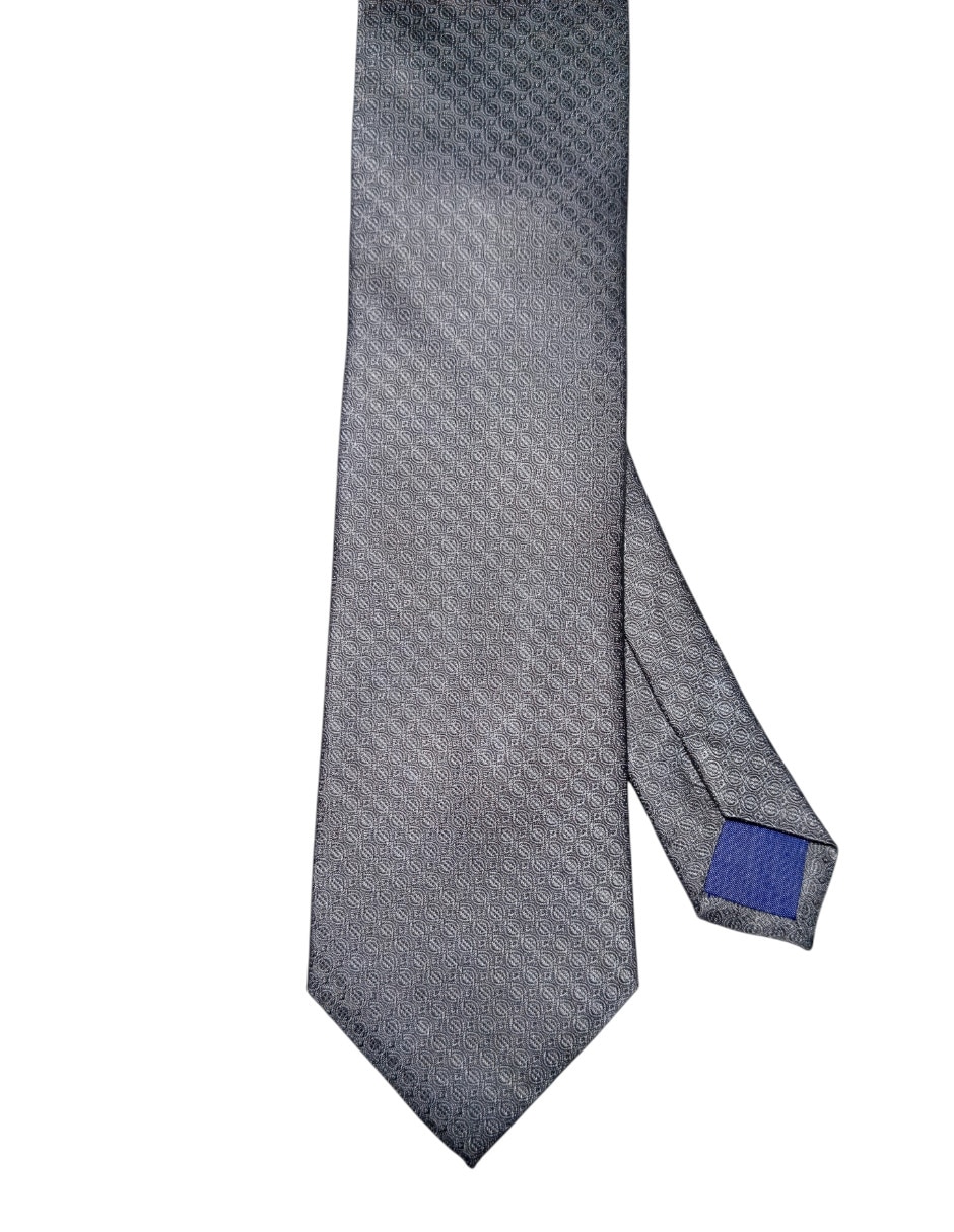 Corbata puroego regular de seda estampado gràfico para hombre