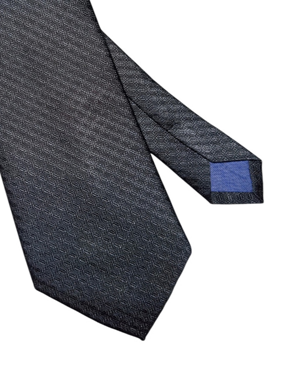 Corbata regular de seda estampado gràfico para hombre 2