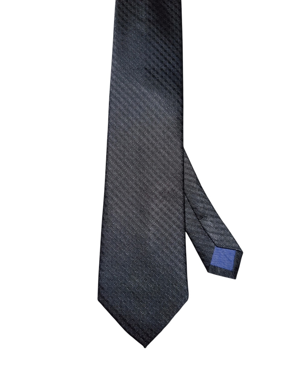 Corbata regular de seda estampado gràfico para hombre 1