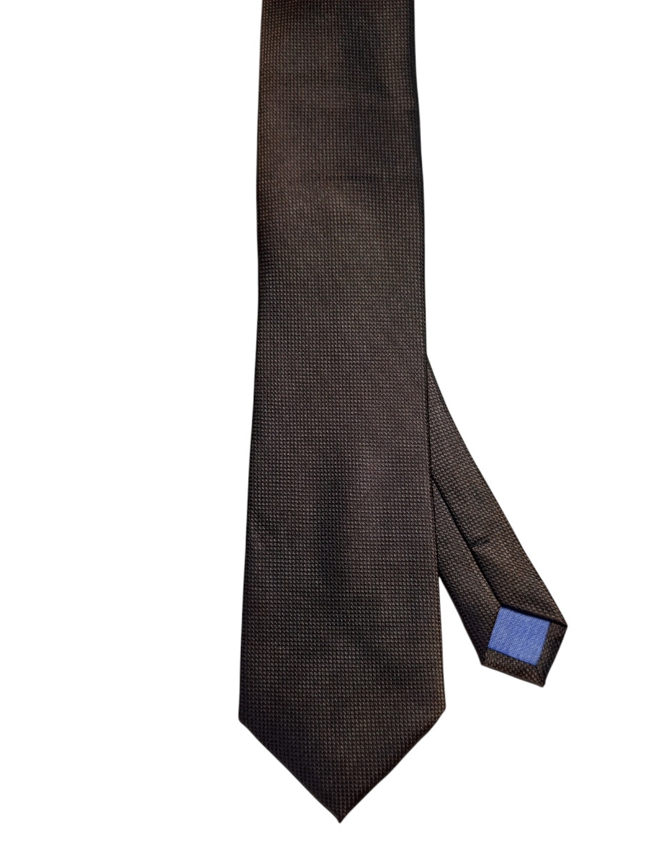 Corbata regular de seda estampada para hombre