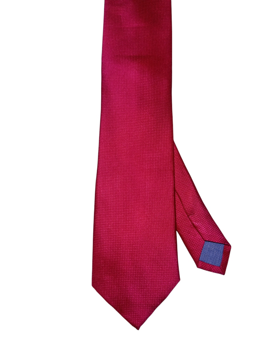 Corbata regular de seda estampada para hombre