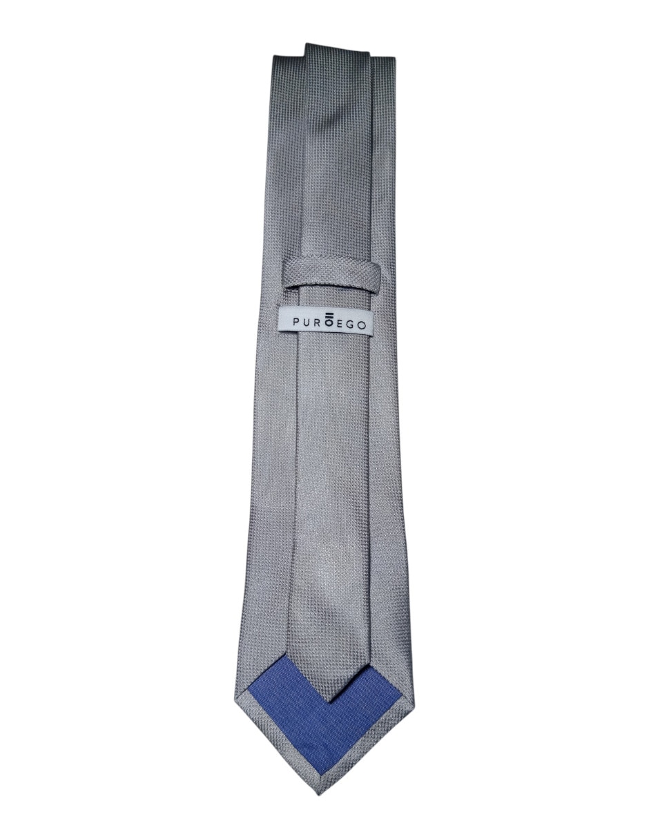 Corbata Puroego regular de seda estampada para hombre