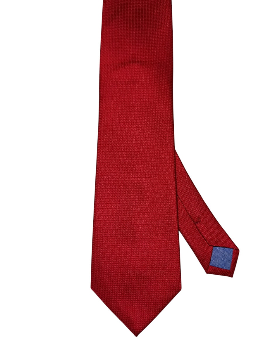 Corbata regular de seda estampada para hombre