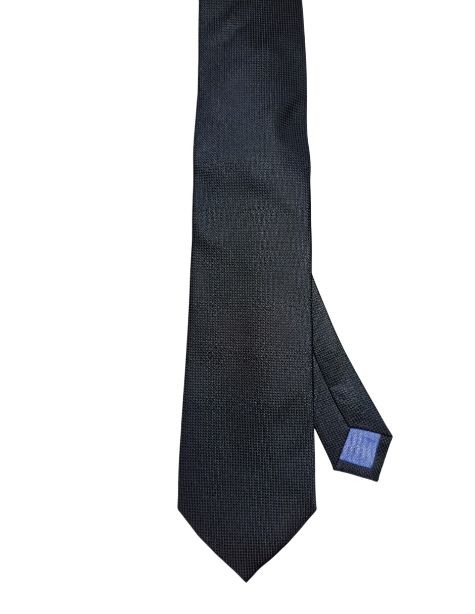 Corbata regular de seda estampada para hombre