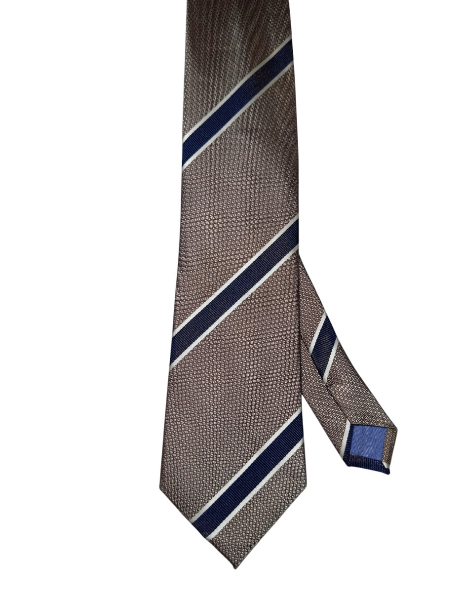 Corbata regular de seda estampado a rayas para hombre Corbata regular de seda estampado a rayas para hombre