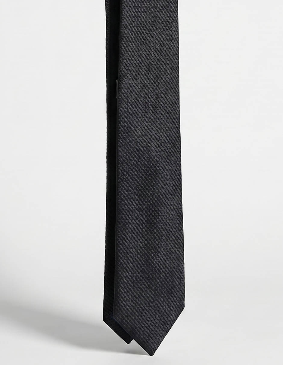 Corbata regular de seda estampado a rayas para hombre
