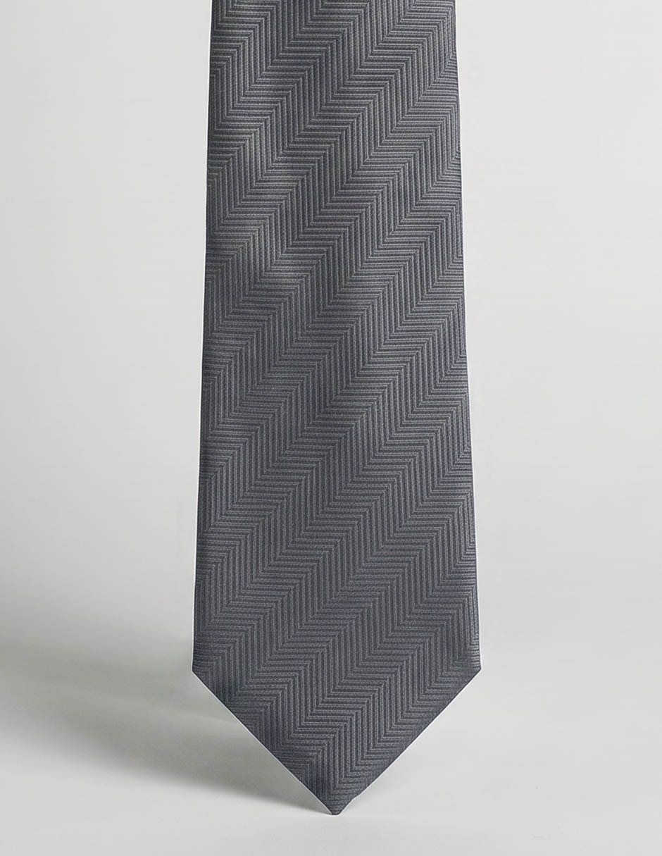 Corbata regular de seda estampado a rayas para hombre
