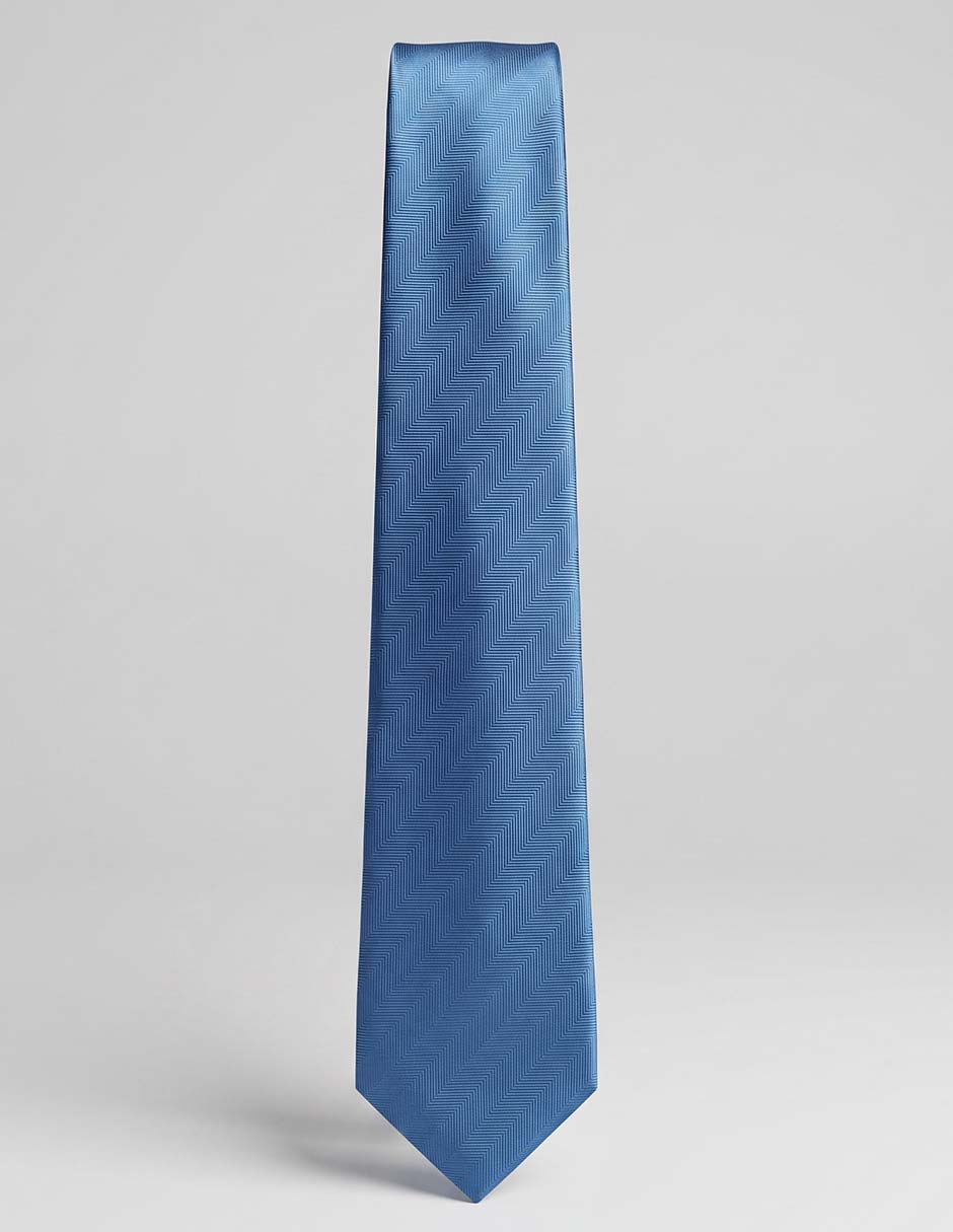 Corbata regular de seda estampado a rayas para hombre