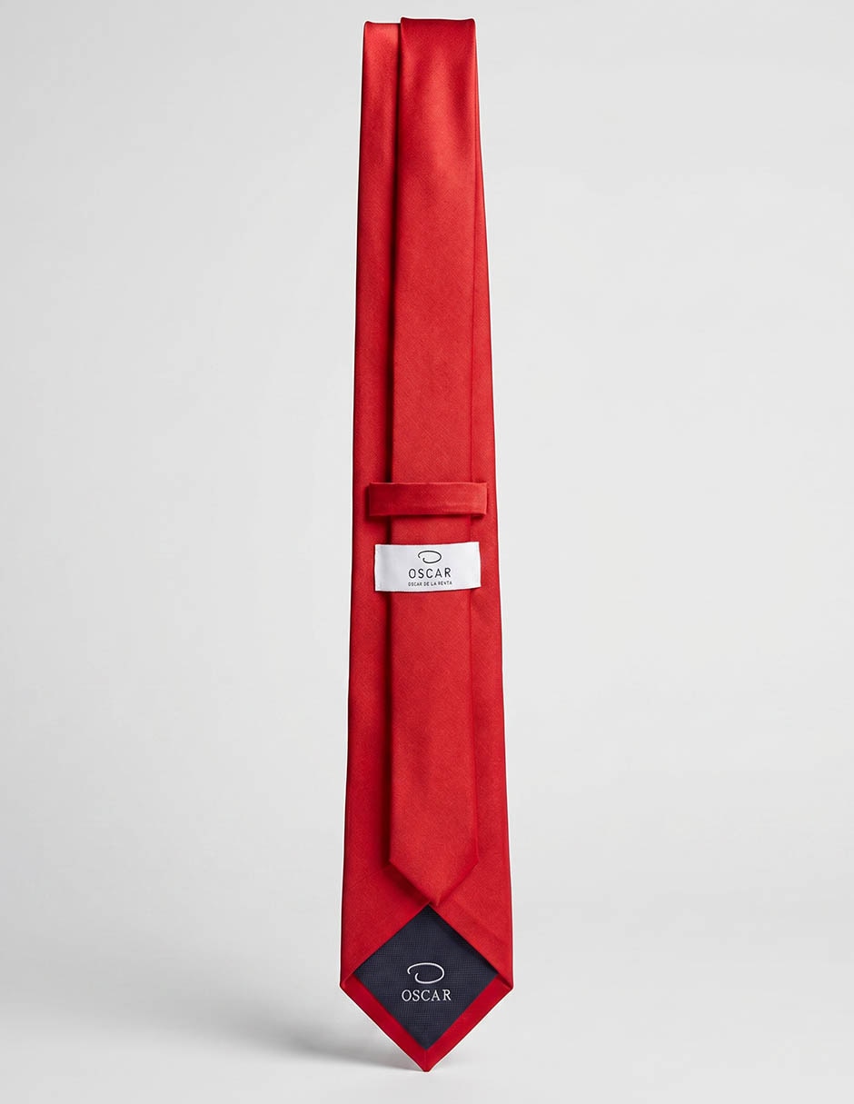 Corbata Oscar de la Renta regular de seda estampado a rayas para hombre