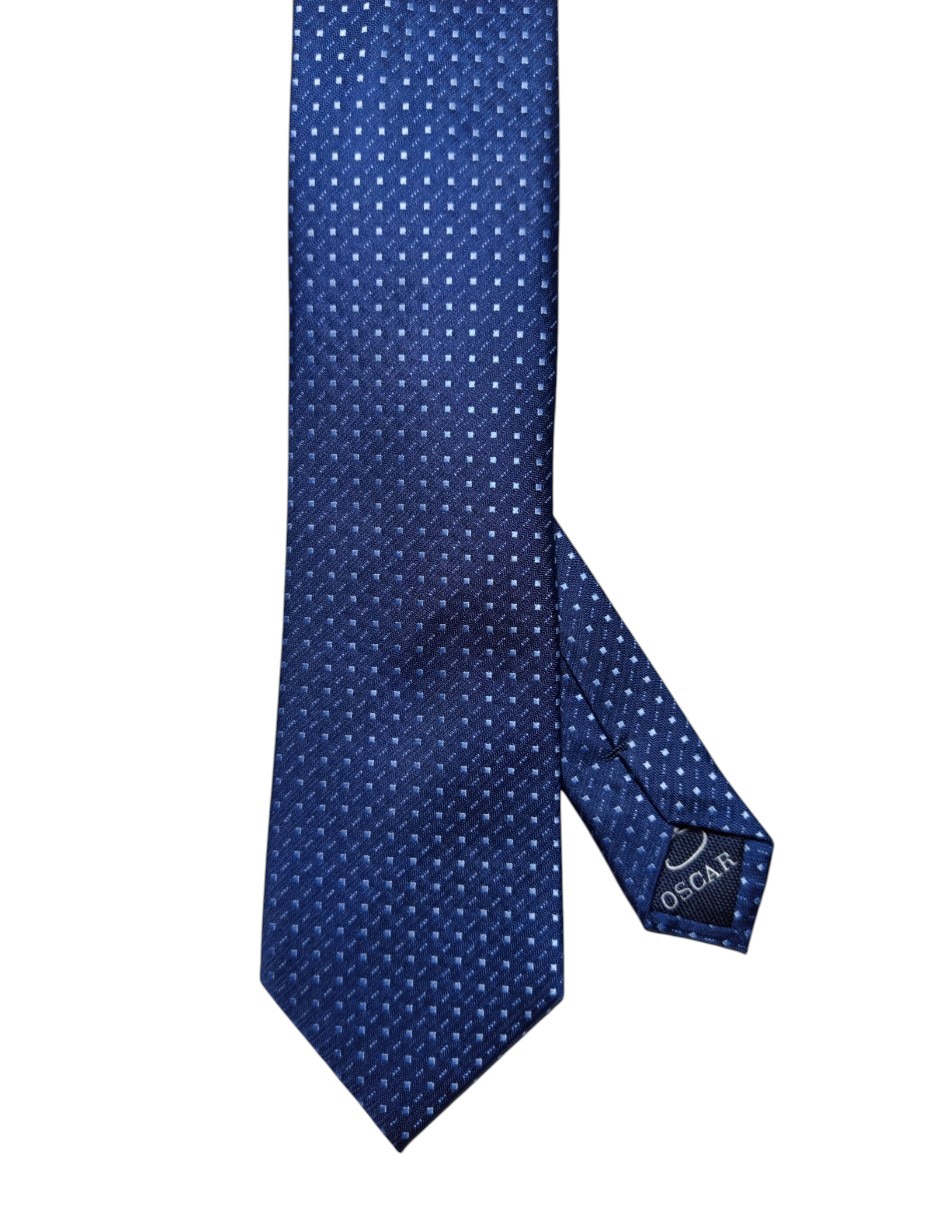 Corbata Oscar de la Renta regular de seda estampado geométrico para hombre Corbata Oscar de la Renta regular de seda estampado geométrico para hombre