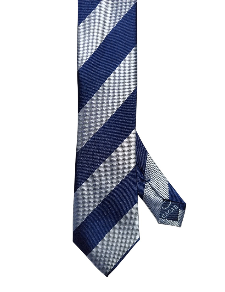 Corbata Oscar De La Renta regular de seda estampada a rayas para hombre Corbata Oscar De La Renta regular de seda estampada a rayas para hombre