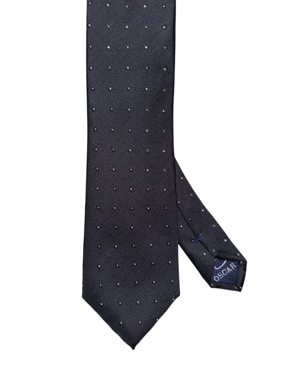 Corbata regular de seda estampado floral para hombre 1