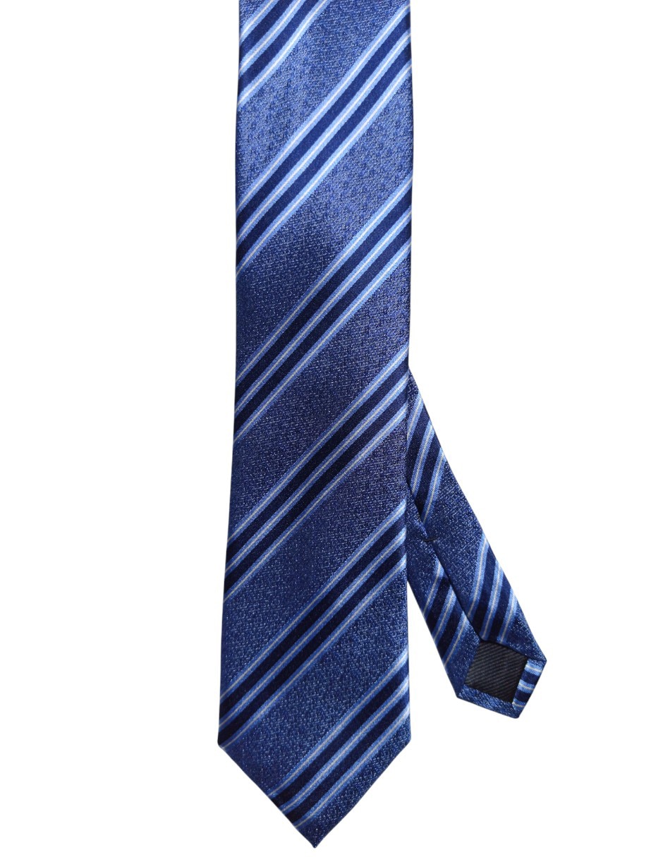 Corbata regular de seda estampado a rayas para hombre Corbata regular de seda estampado a rayas para hombre