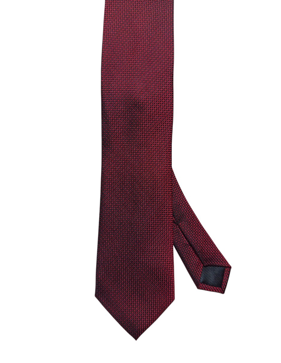 Corbata regular de seda estampado para hombre 1